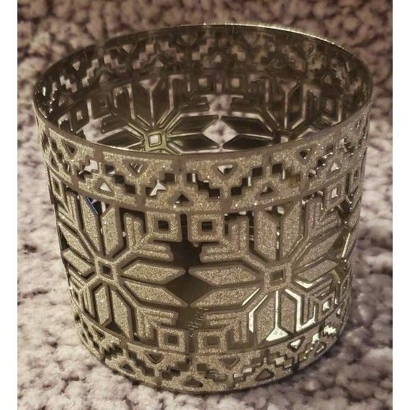 Bath & Body Works Accents Bath Body Workssilver Glitter Snowflakes